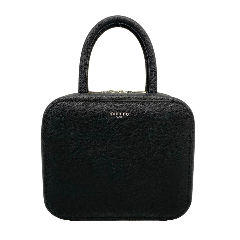 Michino Black Leather Handbag #367194M75B